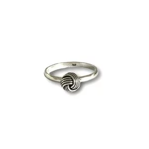 Zilveren ring Love Knot