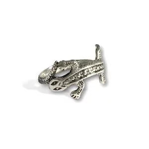 Zilveren ring Salamander