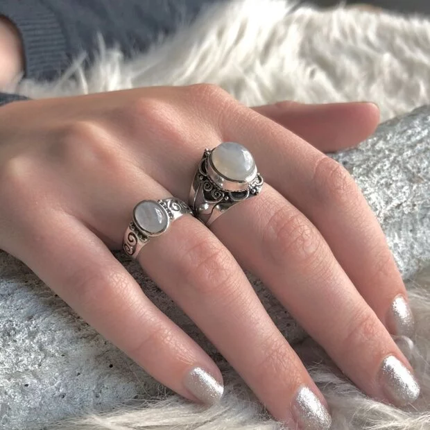Moonstone ring Yaira