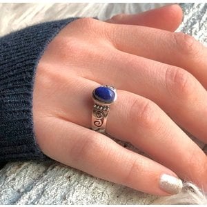 Zilveren Lapis Lazuli ring