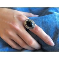 Zilveren ring met Black Onyx