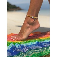 Enkelbandje Oahu geel