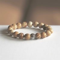 Kralen armband Jasper stone 21 cm Kralen armband Jasper stone 21 cm