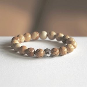 Kralen armband Jasper stone 21 cm Kralen armband Jasper stone 21 cm