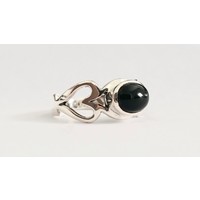 Zilveren ring Black Onyx LOVE