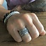 Zilveren Bali style ring 'KUTA' Zilveren Bali style ring 'KUTA'