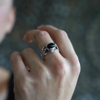 Onyx ring Leaf Onyx ring Leaf