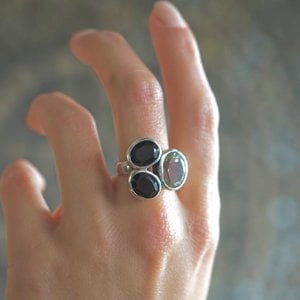 Zilveren ring Gemstone Deluxe Amaly