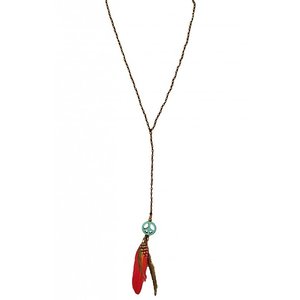 Ketting Peace Feather