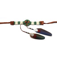 Indian Feather Choker / Upper arm bracelet
