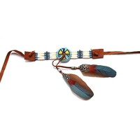 Indian Feather Choker / Upper arm bracelet