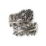 Zilveren ring Lotus feather
