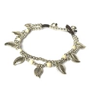 Armbandje Leaf (off-white)