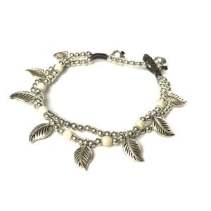 Armbandje Leaf (off-white)