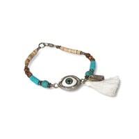 Bedel armbandje Evil Eye turquoise