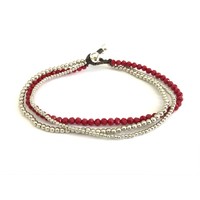 Enkelbandje Twinkel deluxe rood