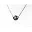 Zilveren pentagram in cirkel ketting Zilveren pentagram in cirkel ketting