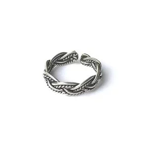 Teenring / vingertop ring OXIDISE BRAID