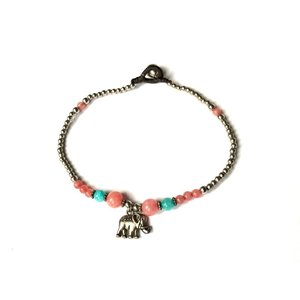 Enkelbandje Olifant roze