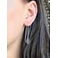 Zilveren Ear threader Hamsahand