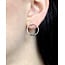 Bali hoop studs zilver