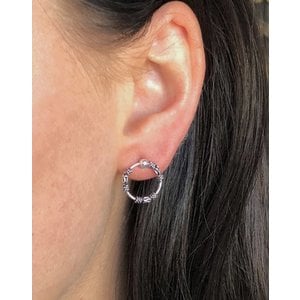 Bali hoop studs oorringen