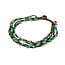 Enkelbandje met turquoise kraaltjes