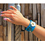 Isla Ibiza klemarmband blauw