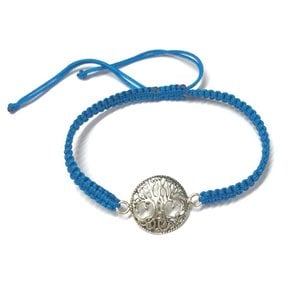 Bedel armbandje Tree of life - blauw