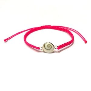 Armbandje Shiva shell fluorroze