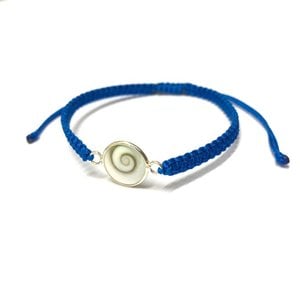 Armbandje Shiva shell blauw