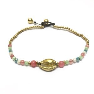 Enkelbandje schelpje Multicolor