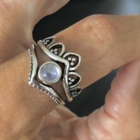 Zilveren ring Maansteen Chiara