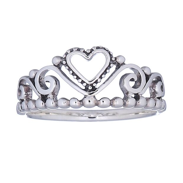 Zilveren ring Tiara