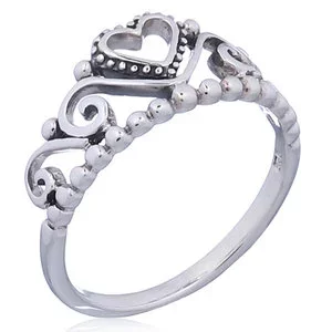 Zilveren ring Tiara