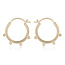 Goldplated hoop oorbellen Celia