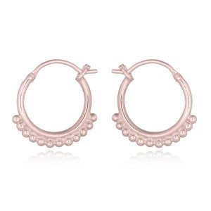 Rosé goldplated oorbellen Lucia