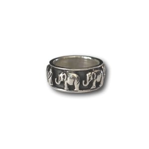 Zilveren ring Olifant Chang