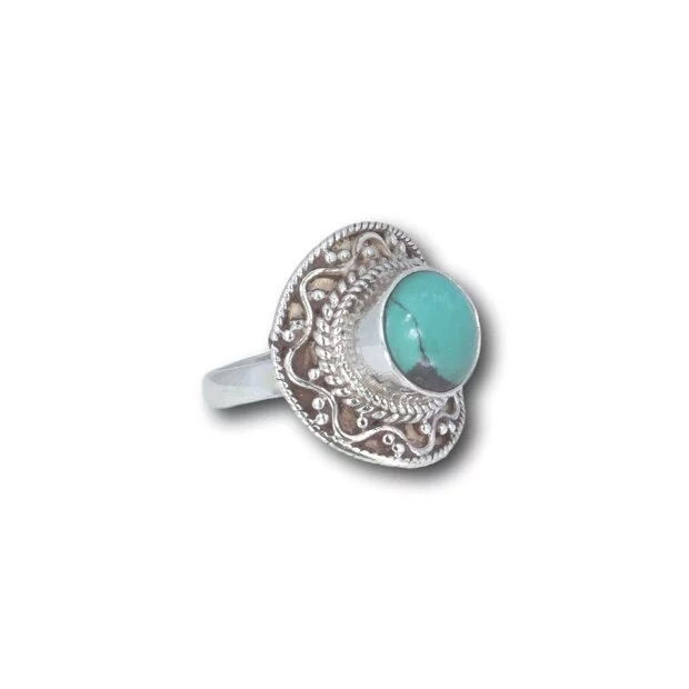 Zilveren ring Turquoise Antira