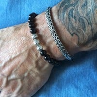 Onyx kralen armband Joe Onyx kralen armband Joe
