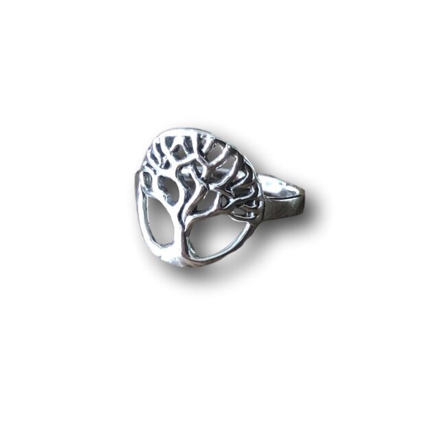 Tree of Life ring zilver