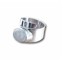 Zilveren ring Maansteen Moya