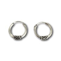 Bali hoops oorbellen 12 mm Ezra