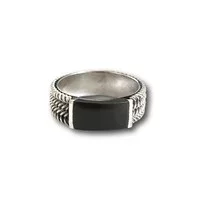 Zilveren ring Black