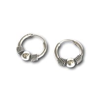 Bali hoops oorbellen 12 mm Java