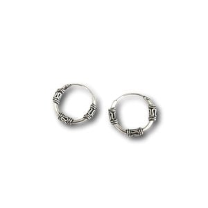 Bali hoops oorbellen 11 mm