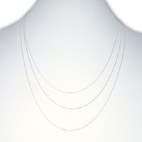 Zilveren ketting  curb