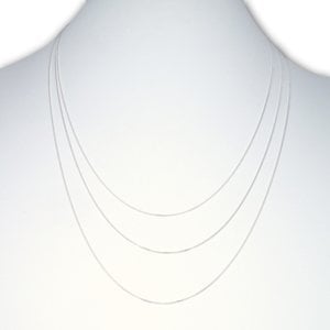 Zilveren ketting  curb