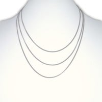 Curb ketting zilver