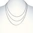 Curb ketting zilver